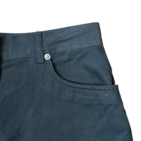 Marsh Landing Pencil Straight Mini Skirt Women 6 Front‎ Slit Black 100% Cotton - Picture 5 of 7